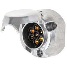 Aluminiumbaseret 7-polet samledåse med IP-beskyttelse til sikker udendørsbrug.