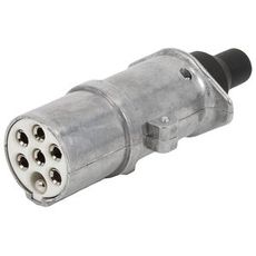 Holdbar 7-polet stik i aluminium til tungt køretøj og sikker forbindelse.