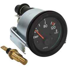 Tempemeter 24V Universal, perfekt til tunge køretøjer og maskiner.