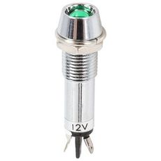 Grøn kontrolampe 12V, bruges til indikering i landbrugsmaskiner.