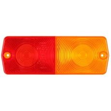 2-kammer reserveglas i gul/rød, perfekt til blinklys og baglygter.