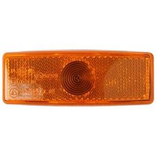 Positionslys fra Ajba, gul med målene 112 mm x 42 mm, for effektiv synlighed.