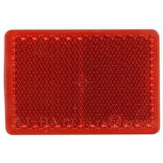 Rød selvklæbende reflektor 39X57 mm for stærk synlighed.