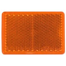 Selvklæbende gul reflektor 39X57 mm, praktisk og nem at anvende.