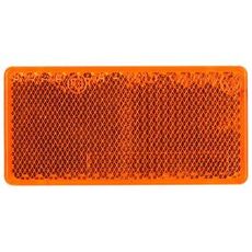 Selvklæbende gul reflektor 35X71 mm for enkel installation.