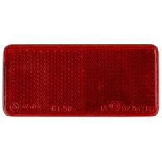 Selvklæbende rød reflektor 40X90 mm, sikkerhed på højeste niveau.