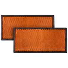 Gul selvklæbende refleks 55x105 mm, ideel for at øge synlighed og sikkerhed.