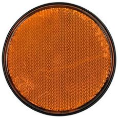 Rund gul reflektor på 84 mm for bedre synlighed og sikkerhed.