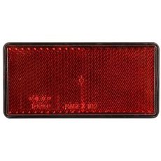 Rød reflektor 51X103 mm, selvklæbende og synlig i alle miljøer.