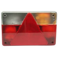 Baglygte combi kort til venstre side, med hul for øget installationsfleksibilitet.