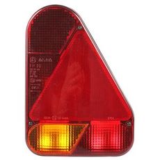 Vertikal baglygte højre med hul, fremragende til hurtig installation.