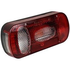 Baglygte venstre med 5 funktioner, inklusiv baklys for sikkerhed.