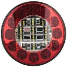 Rund LED baglygte 10-30V til parkering, bremse og bakning, alsidigt belysningsalternativ.