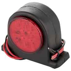 Positionslys LED 9-30V i rød og hvid, perfekt til traktorer og køretøjer.