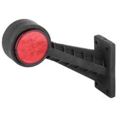 Positionslys LED 9-30V rød/hvid 45 graders design, ideel til sikkerhed.