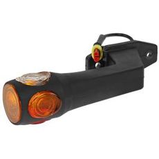 Højre positionslys i rød, hvid og orange farvekombination.
