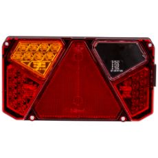 Venstre LED baglys 12-24V, tilpasset kabel til smidig installation.