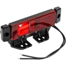 Rødt LED positionslys 12-24V, nødvendig for sikker kørsel i mørke.