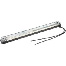 Hvidt langt LED positionslys 12-24V, høj synlighed til traktorer.