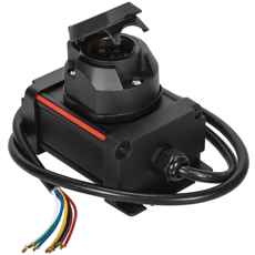 Spændingsomformer Stikkontakt til overgang 24-12V DC.