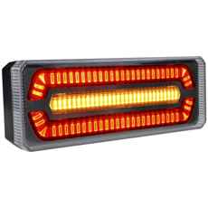 LED baglygte 12-24V i størrelse 169x63mm, passer til diverse maskiner.