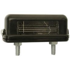 Kompakt skiltelygte 82x30x32 mm, perfekt til mindre skilte.