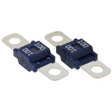 Blå midi sikring 100A, ideel til beskyttelse af elektriske kredsløb.