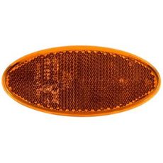 Oval gul reflektor Talmu, som øger synlighed og sikkerhed.