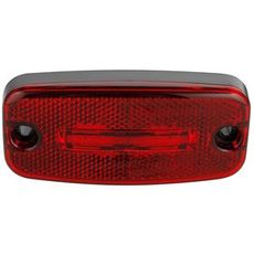 Rød LED positionslys til 24V med en længde på 5 meter.