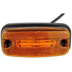 Gul LED positionslys 24V med polbeskyttelse, giver øget sikkerhed og holdbarhed.