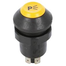 Trykknap til parkeringslys, vigtig for synlighed og sikkerhed.