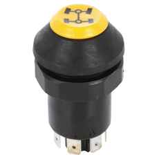 Trykknapafbryder til 4 hjulstræk, kritisk for traktorens ydeevne.