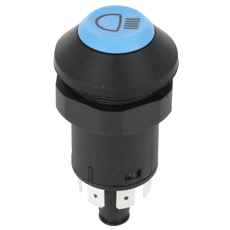 Trykknapafbryder til tågelys, nødvendig for sigtbarhed under svære vejrforhold.