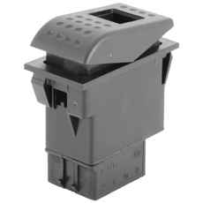 Låsningsfri 6-polet kontakt On/Off/On, smidig til anvendelse.