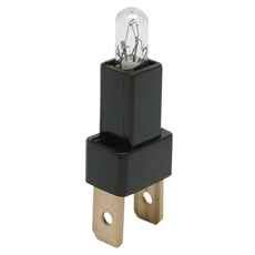 24V stik med integreret lampe, perfekt til arbejdskøretøjer og større maskiner.