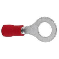 Rød kabelring 6Mm, 100-pak, perfekt til organiseret installation.