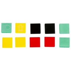 Ti stykker tomme symbolbrydere til tilpasset anvendelse.