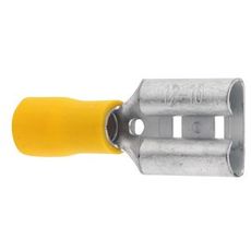 Kabelsko i gul farve, 9,5 mm, i pakke med 10 stykker.