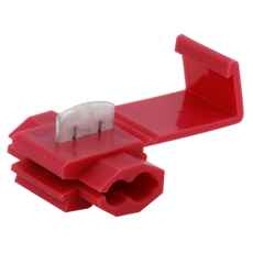 10 stk. røde samlemuffer som tilbyder stærk og sikker elektrisk forbindelse.