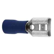 Flatstifthylster Hun 6,5 Blå, 100 stk til pålidelige og robuste forbindelser.