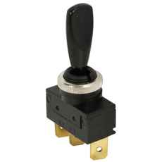 Vippeomskifter On/Off/On til flere anvendelser og nem kontrol.