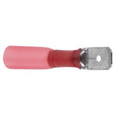 Røde vandtætte fladstifter, 10 stykker Han 6,35 mm, ideelle for sikkerhed.