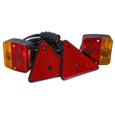 Lyssserie til anhænger med 15M 12V, garanterer sikkerhed i mørke.