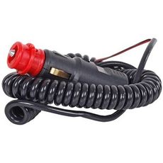 3M spiralformet kabel med Din stik, fleksibel og holdbar.