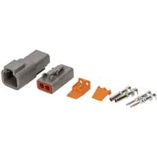 2-Pin Deutsch Dtp kontakt til sikker kommunikation mellem enheder.