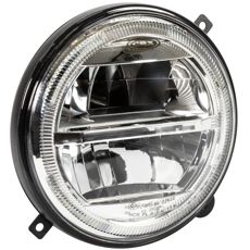 Rund LED-forlygte til Deutz Leyland, 144mm.