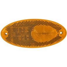 Oval gul LED positionslys, 12V og 0,5 meter langt, stilrent og funktionelt.