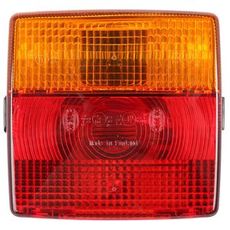 Baglys 1153 i rød og gul farve, for sikker kørsel af køretøjer i mørke.