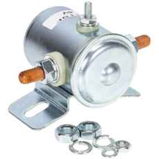 6V solenoid, anvendes ofte i ældre traktorer og landbrugsudstyr.