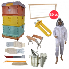 Startsæt til biavl med plastikbikube, perfekt til begyndere og erfarne biavlere.